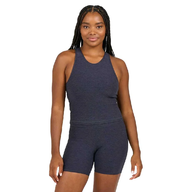 Women's Elevation Plyo Tank - Midnight Heather open back tank