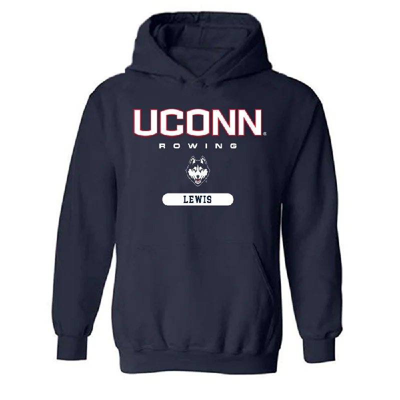 UConn - NCAA Women's Rowing : Alexa Lewis - Classic Shersey Hooded Sweatshirt Hoodie with Relaxed Fit Easy Casual