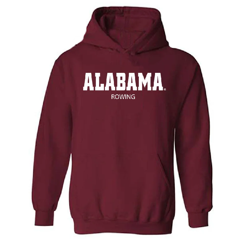 Alabama - NCAA Women's Rowing : Ivy Griller - Classic Shersey Hooded Sweatshirt Hoodie with Frayed Bohemian Relaxed