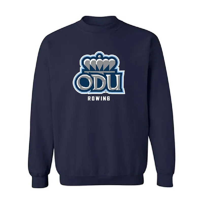 Old Dominion - NCAA Women's Rowing : Madeleine Enns - Classic Shersey Crewneck Sweatshirt Hoodie with Raw Hem Edgy Unfinished