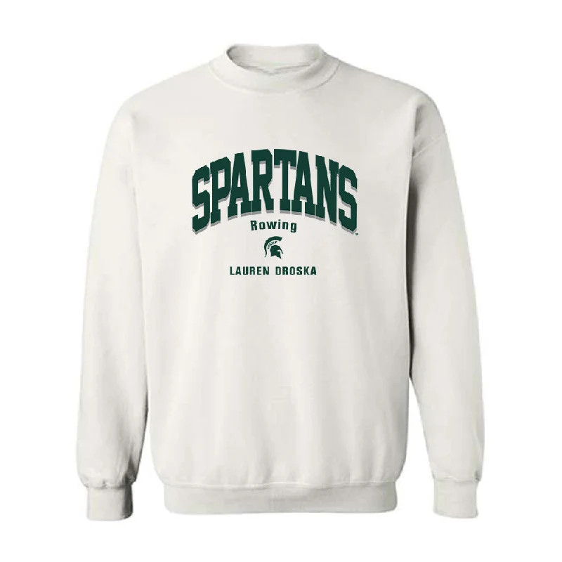 Michigan State - NCAA Women's Rowing : Lauren Droska - Classic Fashion Shersey Crewneck Sweatshirt Hoodie Jacket Zipper Layering