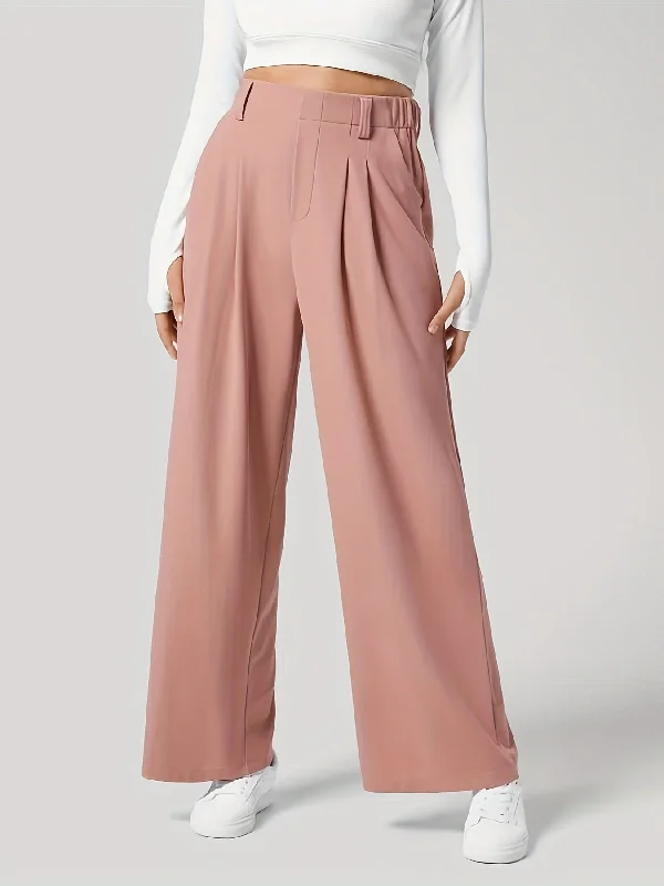 Hazel Blues® |  Wide Leg Pants with Pockets Comfortable Pleated Pants