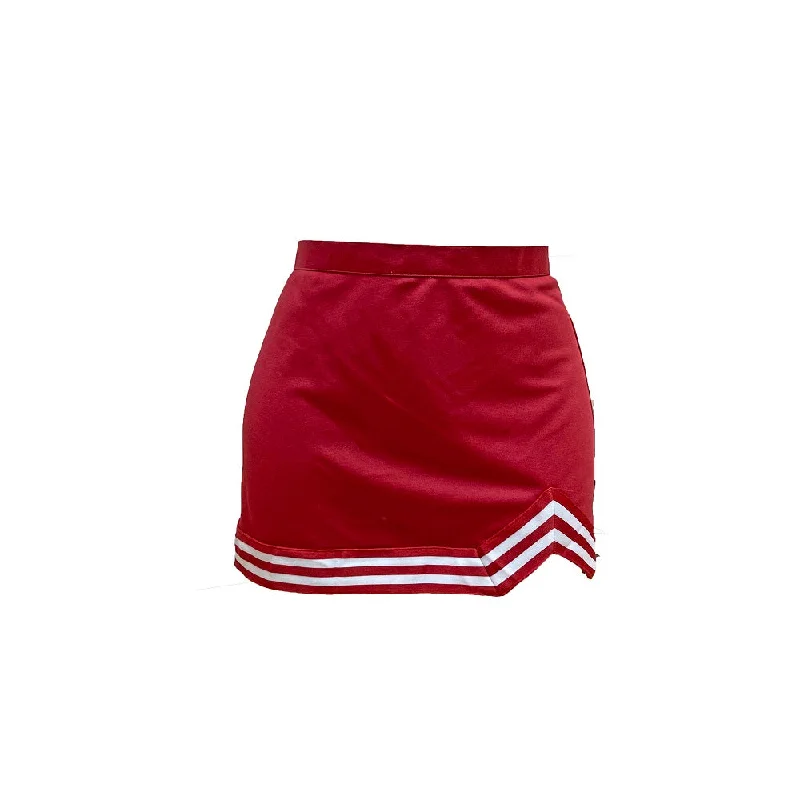 Indiana Hoosiers Crimson Cheer Skirt ruffled skirt detail