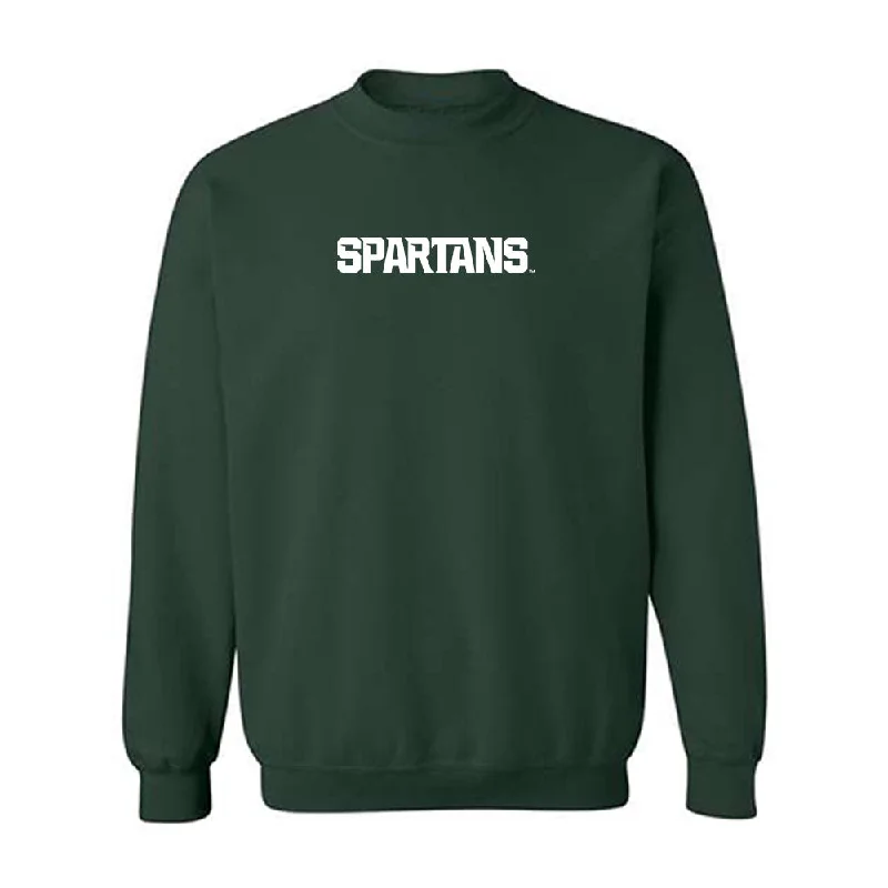 Michigan State - NCAA Women's Rowing : Lauren Droska - Generic Shersey Crewneck Sweatshirt Hoodie with Ribbed Cuffs Snug Fit Comfort