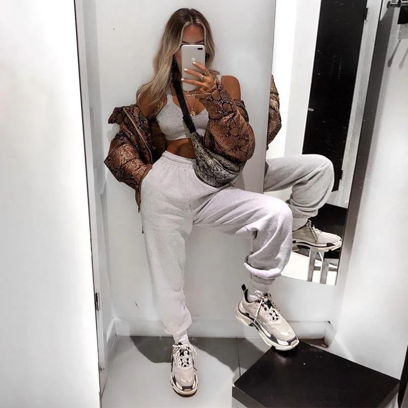 Women Loose Pants Fashionable Track Pants