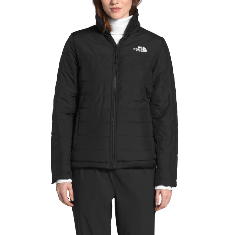 The North Face Womens Mossbud Insulated Reversible Jacket Satin Jacket Silk Jacket Chiffon Jacket