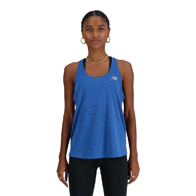 Women's Athletics Tank - Blue Agate Heather teal tank top