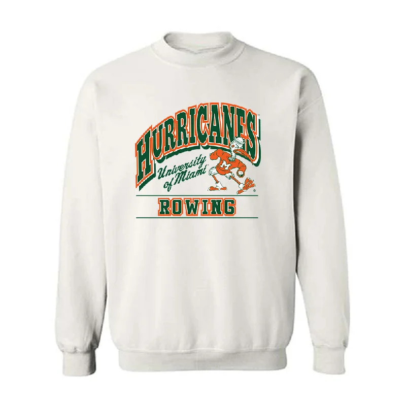 Miami - NCAA Women's Rowing : Trinity Ferebee - Classic Shersey Crewneck Sweatshirt Hoodie with Illustration Artistic Creative