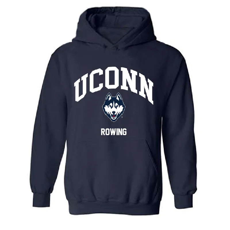 UConn - NCAA Women's Rowing : Dora Harag - Classic Shersey Hooded Sweatshirt Hoodie with Elastic Waist Stretchable Comfortable