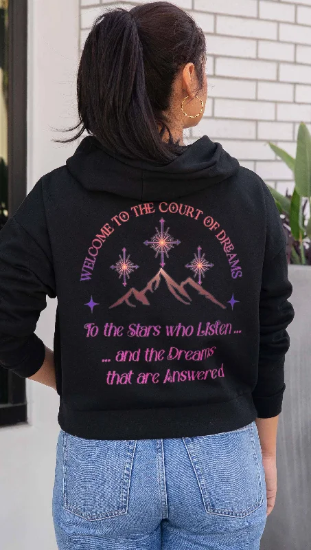 Court of Dreams | Velaris - Officially Licensed ACOTAR Hoodie Hoodie with Hem Contrast Bold Stylish