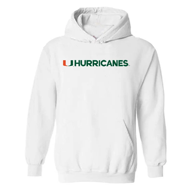 Miami - NCAA Women's Rowing : Holliday Prichard - Classic Shersey Hooded Sweatshirt Hoodie with Tied Waist Feminine Flattering