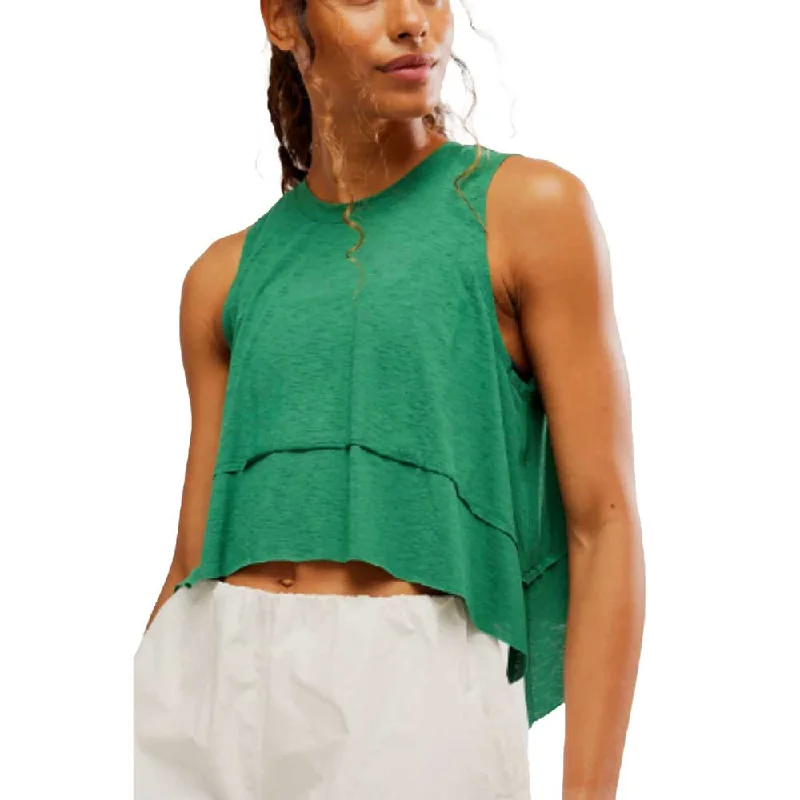 Women's Tempo Tank - Heritage Green cozy tank top