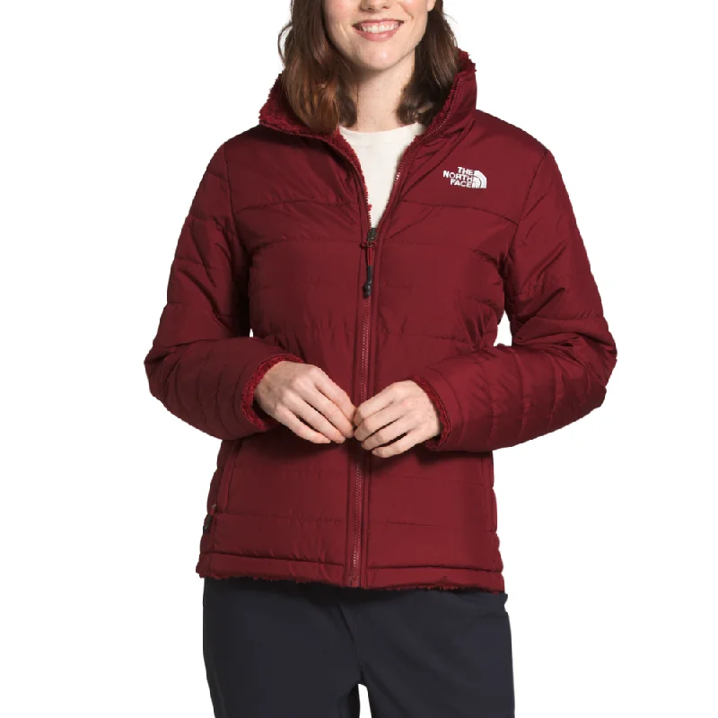 The North Face Womens Mossbud Insulated Reversible Jacket Wool Fabric Cashmere Fabric Tweed Fabric