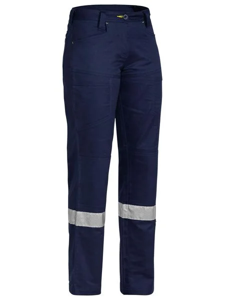 Bisley Womens 3m Taped X Airflow™ Ripstop Vented Work Pant-(BPL6474T) Soft Stretch Trousers