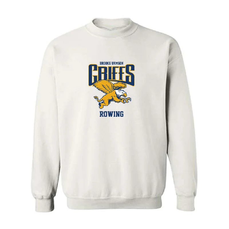 Canisius - NCAA Women's Rowing : Brooke Urmson - Classic Fashion Shersey Crewneck Sweatshirt Hoodie with Hem Contrast Bold Stylish