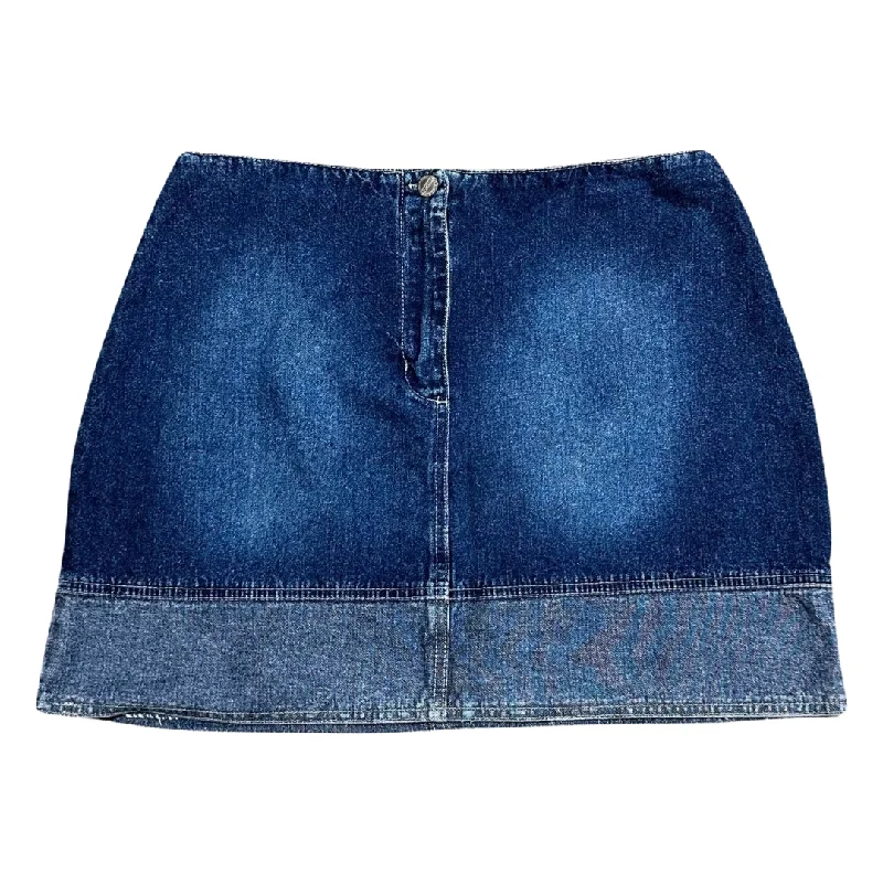 Vintage 90's Denim Mini Skirt (L) tulle skirt dreamy