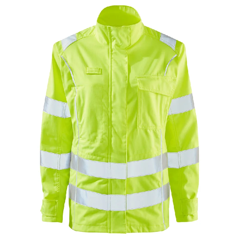 STRATA® Arc Ladies Hi-Viz Jacket (CL.1/ARC2/12CAL/CM²) Welt Pockets Slit Pockets Flap Pockets