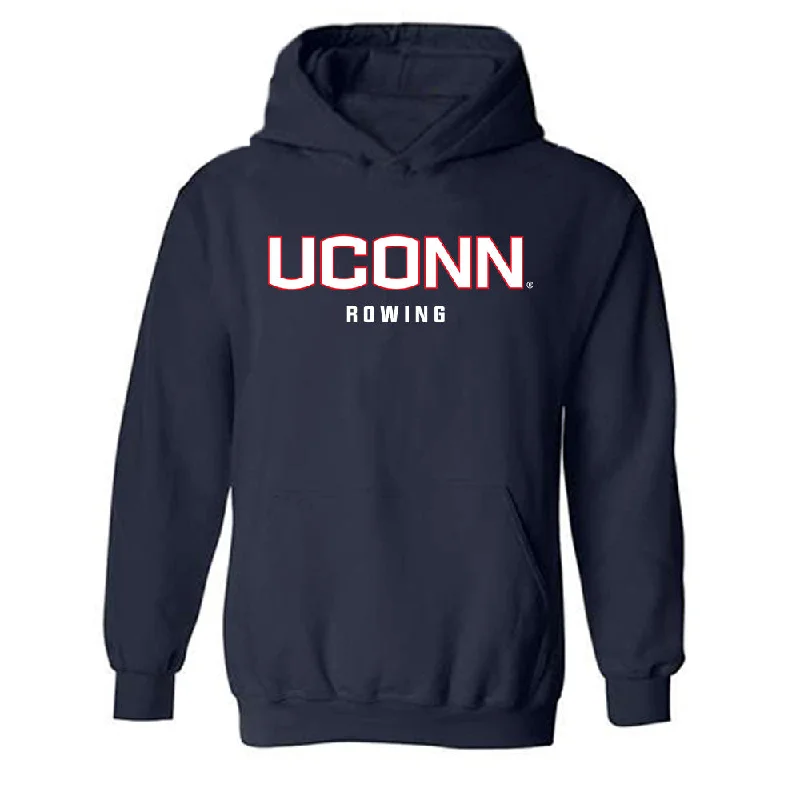 UConn - NCAA Women's Rowing : Dora Harag - Classic Shersey Hooded Sweatshirt Hoodie with Magnetic Closure Innovative Modern