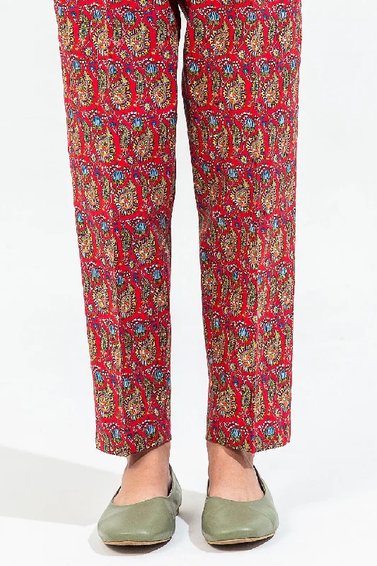 STRAIGHT PANTS High-Waist Trousers