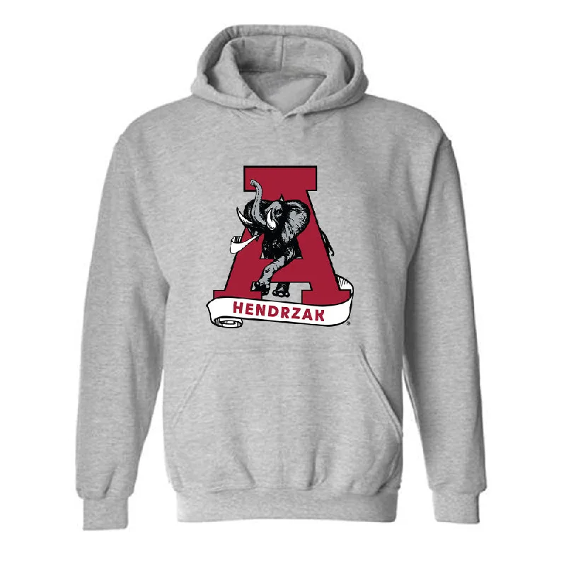 Alabama - NCAA Women's Rowing : Ryan Hendrzak - Hooded Sweatshirt Hoodie with Pattern Geometric Abstract