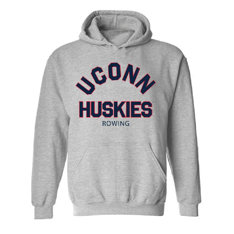 UConn - NCAA Women's Rowing : Dora Harag - Classic Shersey Hooded Sweatshirt Hoodie with Zipper Placket Modern Functional