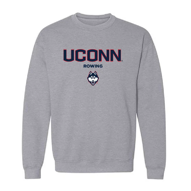 UConn - NCAA Women's Rowing : Evelyn Erofeyev - Classic Shersey Crewneck Sweatshirt Hoodie with Full-Zip Functional Layering