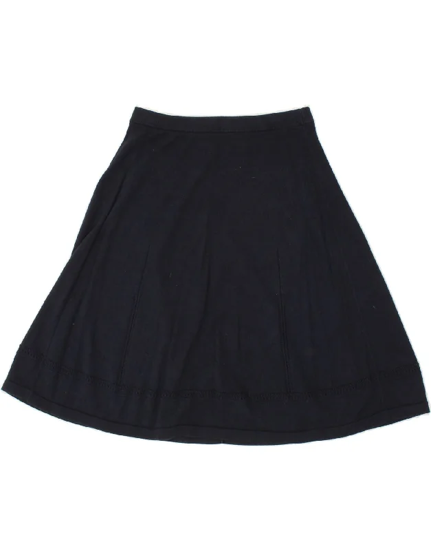 TOMMY HILFIGER Womens A-Line Skirt XS W26  Black Cotton linen skirt airy