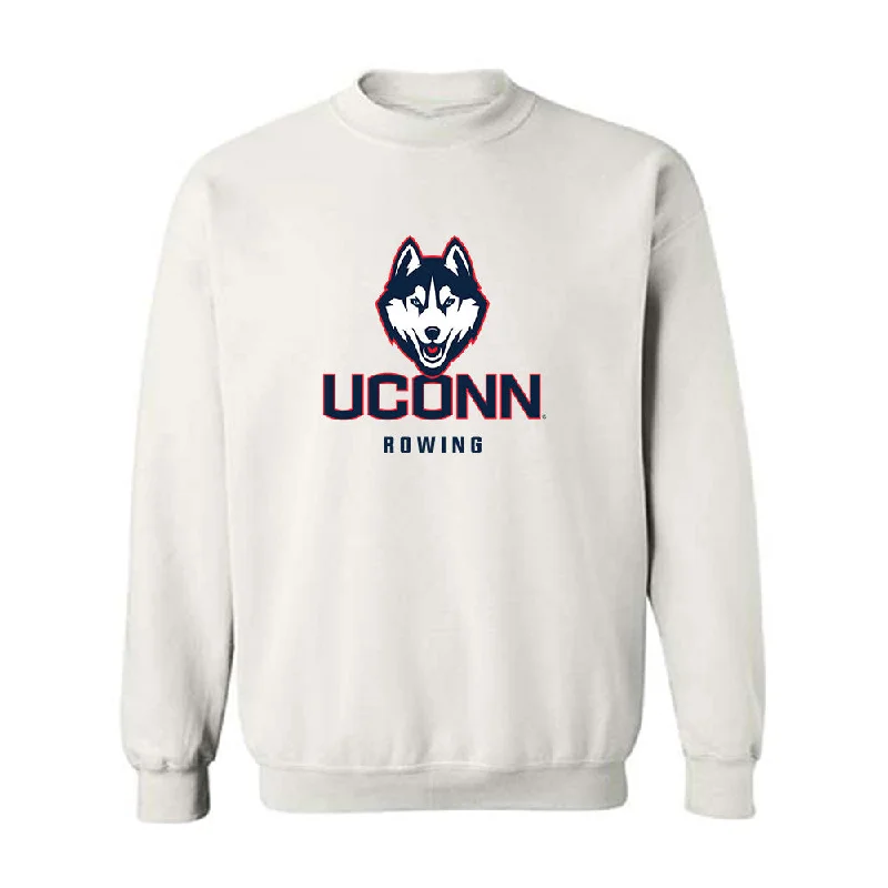 UConn - NCAA Women's Rowing : Evelyn Erofeyev - Classic Shersey Crewneck Sweatshirt Hoodie with Elastic Cuffs Stretchable Comfortable