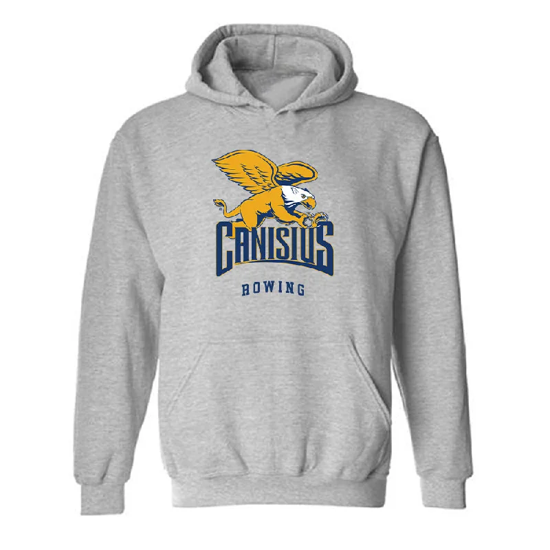 Canisius - NCAA Women's Rowing : Brooke Urmson - Classic Shersey Hooded Sweatshirt Hoodie with Hem Patch Decorative Personalized