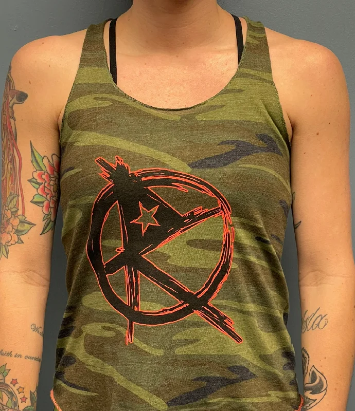 Women’s Camo Rage Out Tank v-neck tank top