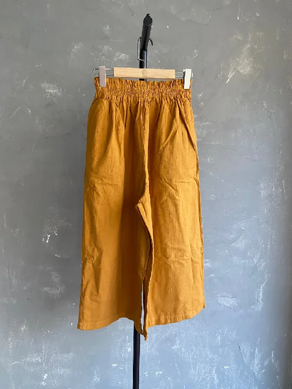 Hand Dyed Farmer's Pants in Apricot Trendy Velvet Pants