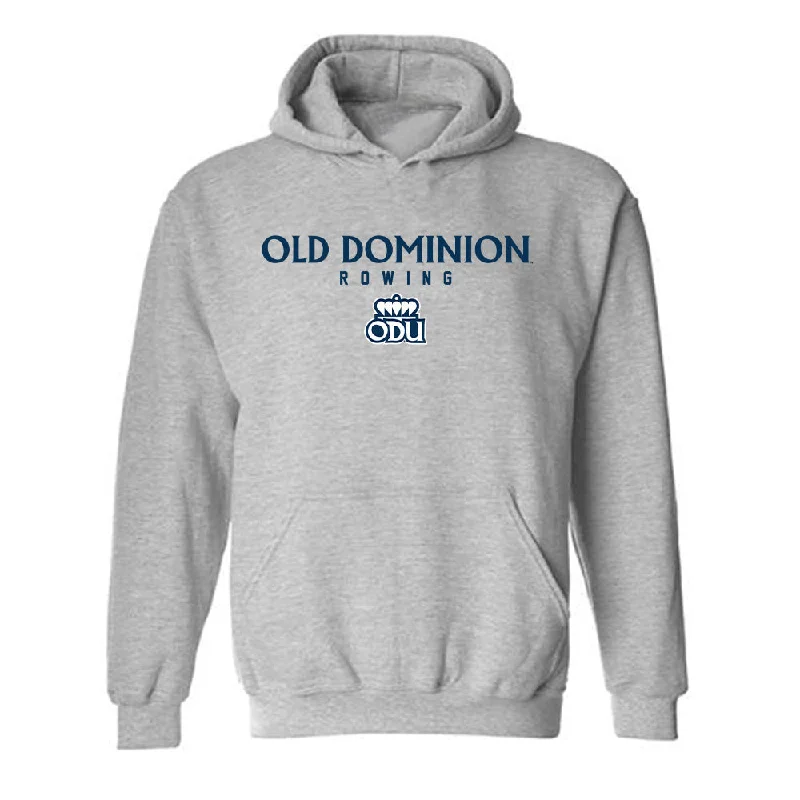 Old Dominion - NCAA Women's Rowing : Caroline Cotton - Classic Shersey Hooded Sweatshirt Hoodie with Rhinestones Sparkly Elegant