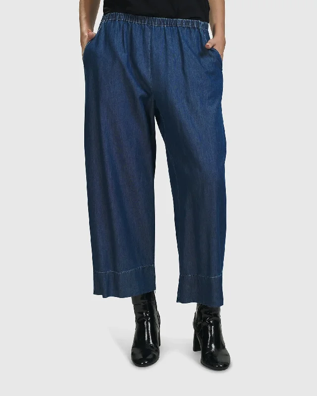 Hestia Pants, Denim Casual Lounge Pants