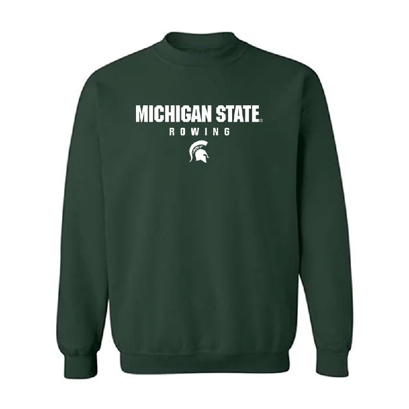 Michigan State - NCAA Women's Rowing : Ella McKenzie - Classic Shersey Crewneck Sweatshirt Hoodie with Crew Neck Simple Timeless