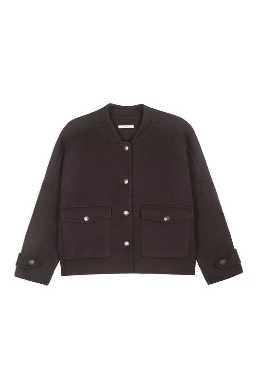 YALEPARK jacket Tiered Jacket Buttoned Jacket Zippered Jacket