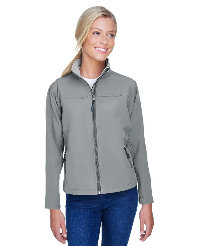 Devon & Jones D995W Ladies' SoftShell Jacket Zippered Jacket Buttoned Jacket Snapped Jacket