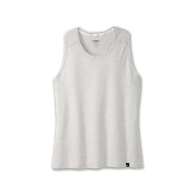 Women's Luxe Tank - Heather Light Ash playful tank top