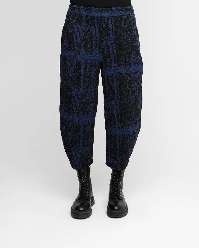 Ozai N Ku Seaport Pants, Blue Classic Pleated Pants