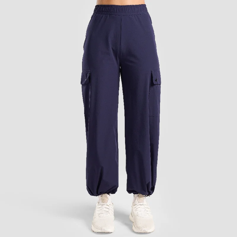 Flex Gear Cargo Pants (Navy) Soft Stretch Trousers