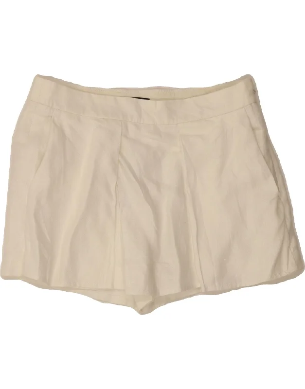 J. CREW Womens Mini Skirt US 2 XS W30  White Herringbone Cotton velvet skirt plush