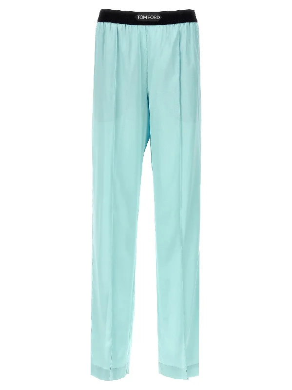 Satin Pants Comfortable Denim Trousers