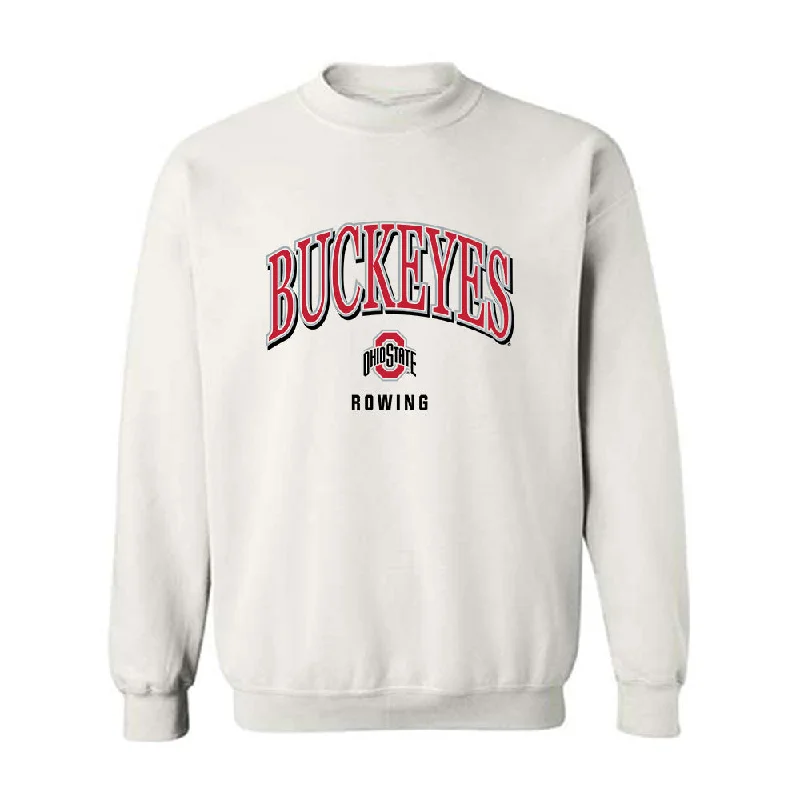 Ohio State - NCAA Women's Rowing : Eliana Bujwalo-Nowak - Classic Shersey Crewneck Sweatshirt Hoodie with Hem Frayed Vintage Worn