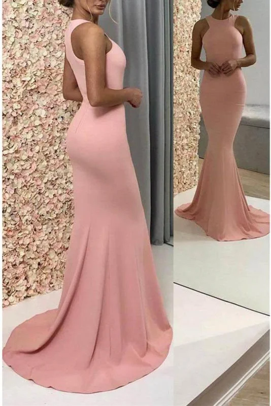 Glorious Wonderful Excellent Sexy Mermaid Sleeveless Prom Dress for Teens Long Trumpet Evening Dresses Square Neckline Feminine