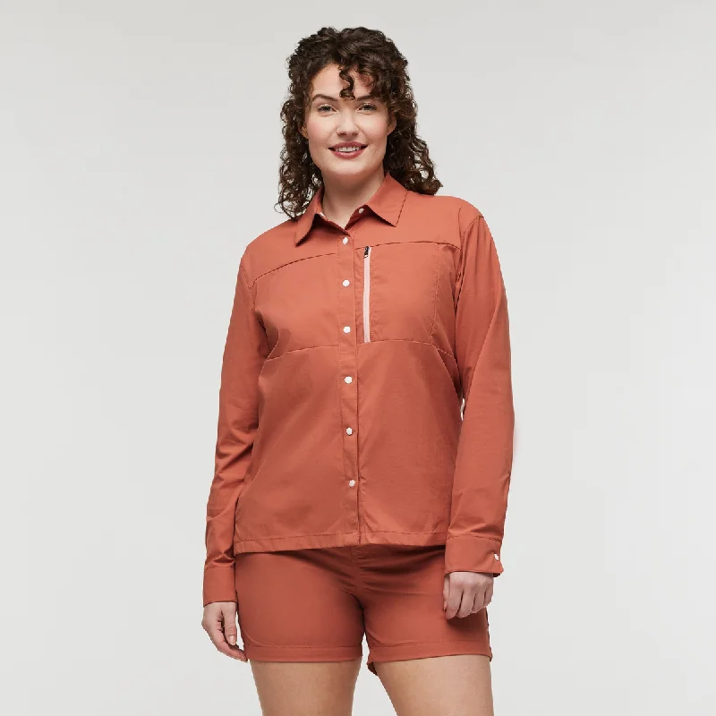 Sumaco Long-Sleeve Shirt - Women's Lace Blend Ribbed Blend Corduroy Blend