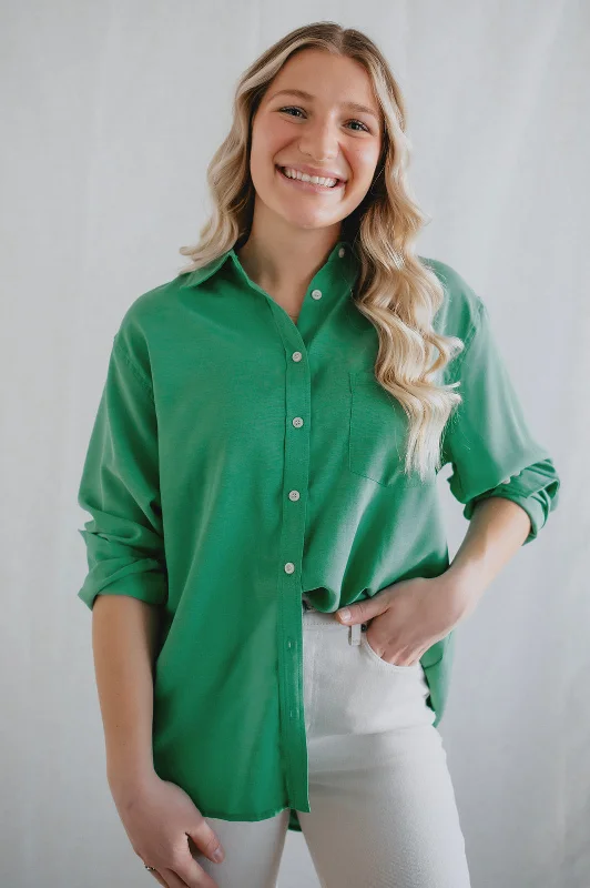 The Good Luck Woven Button-Up Shirt Terry Blend Velvet Blend Canvas Blend