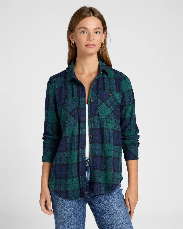 Lewis Plaid Shirt Fleece Nylon Spandex