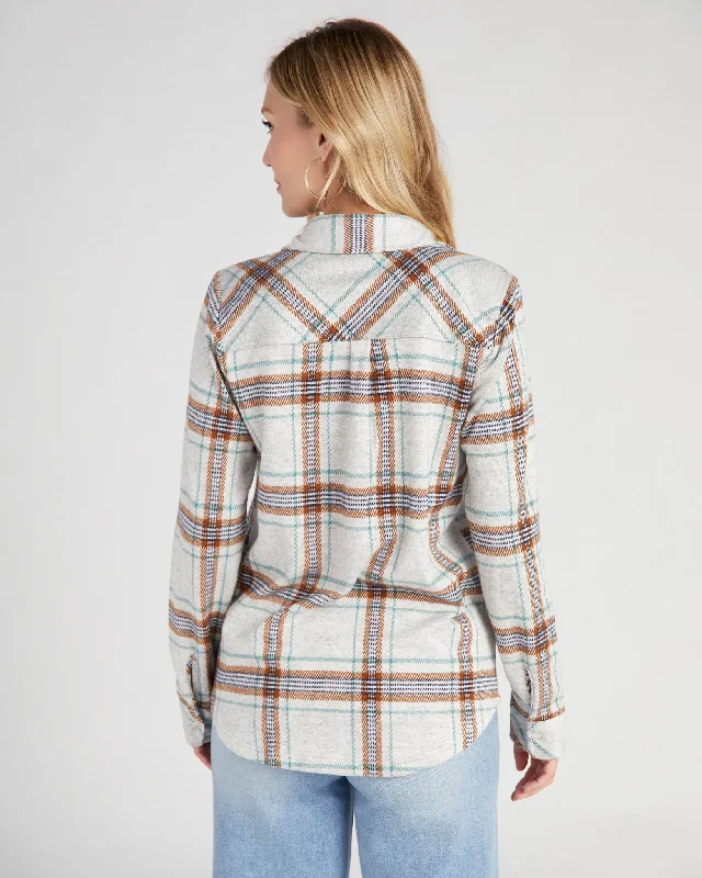 Grey Green Brown Plaid