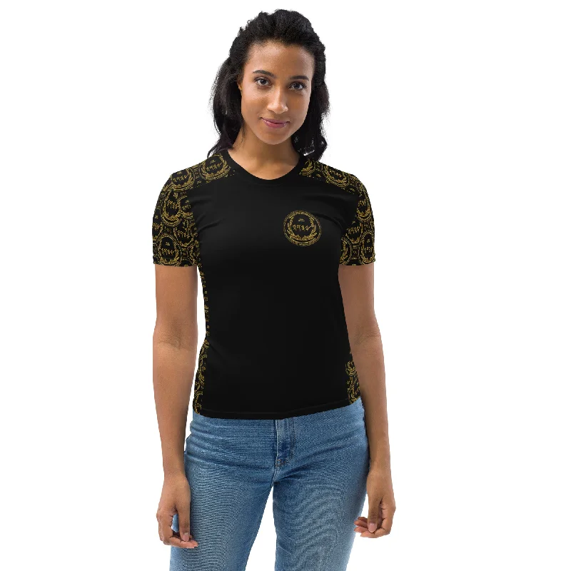 Most High God - Yahuah: The Strong Tower Ladies Designer T-shirt Solid Color Striped Floral