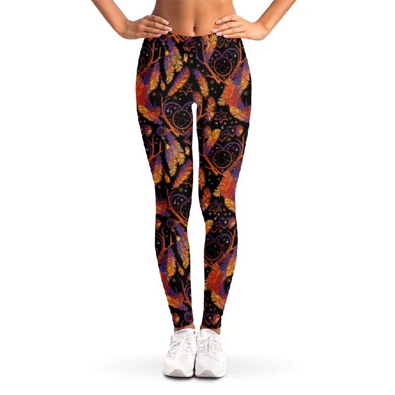 Indian Tribal Dream Catcher Print Women's Leggings Fashionable Quick-Dry Leggings