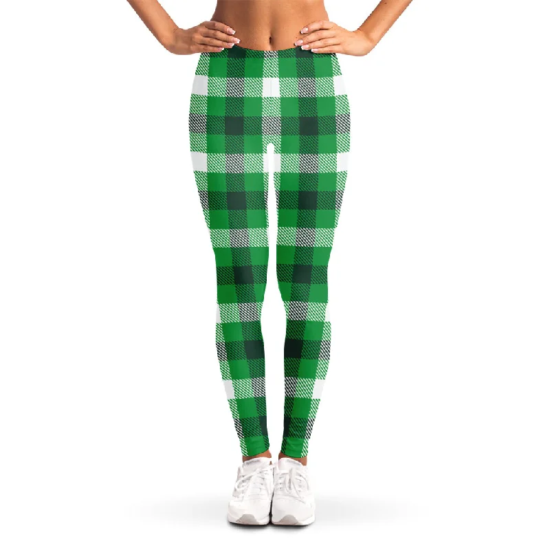 Irish Check Saint Patrick's Day Print Women's Leggings Fashionable Seamless Leggings